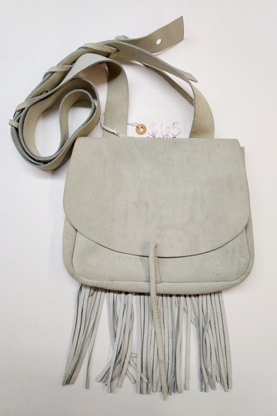 White Suede Bag