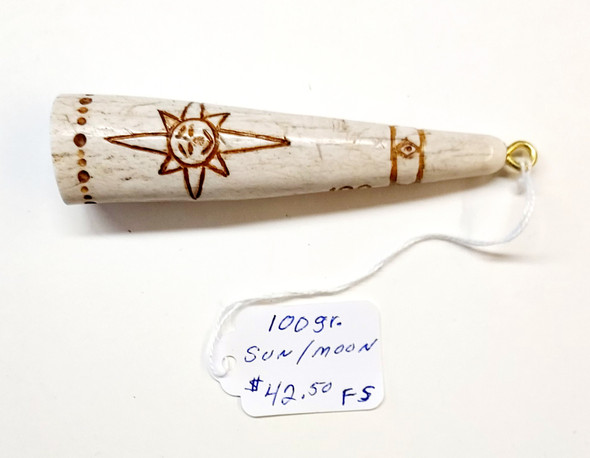 100 gr. Sun/Moon Powder Measure Handcrafted  by Local Artist