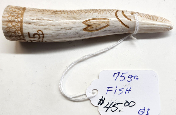 75 gr. Fish Powder Measure Handcrafted  by Local Artist