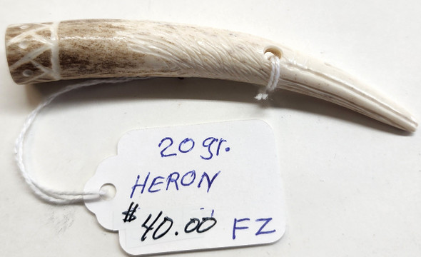 20 gr. Heron Powder Measure Handcrafted  by Local Artist
