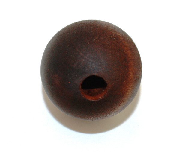 Unthreaded hardwood palm saver with walnut finish for ramrods, designed to ease hand pressure and ensure fully seated loads