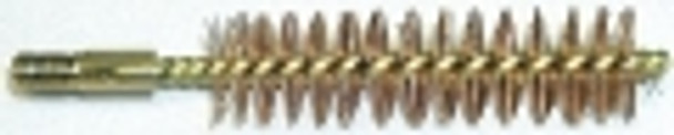 Phosphorous bronze bore brushes with solid base and brass wire stem for safe, durable bore cleaning, by October Country