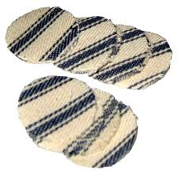 Ox-Yoke .30-.39 caliber dry pillow ticking shooting patches, .018 thickness, 100-pack