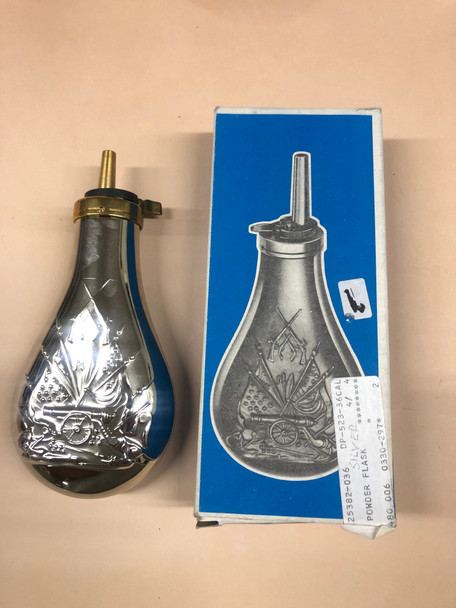 German Silver 2nd Gen Colt Flask .36 caliber with patina finish German Silver 2nd Gen Colt Flask .36 caliber with patina finish