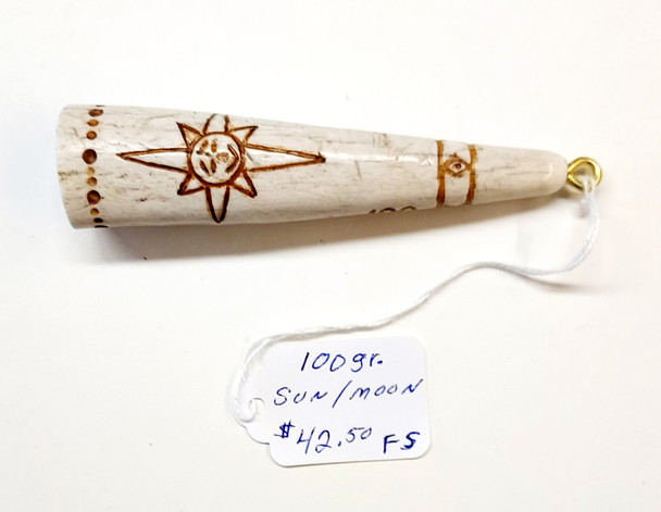 100 gr. Sun/Moon Powder Measure Handcrafted  by Local Artist