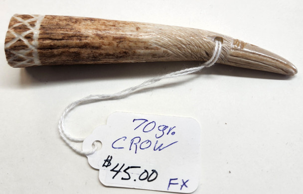 70 gr. Crow Powder Measure Handcrafted  by Local Artist