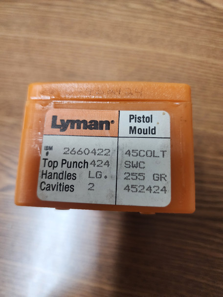 Lyman Pistol Mold .45 Cal 255 Gr