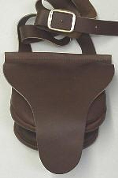 Longhunter Possible Bag with classic beavertail flap, dual compartments, small inner pocket, and brass buckle strap by October Country Longhunter Possible Bag with classic beavertail flap, dual compartments, small inner pocket, and brass buckle strap by October Country