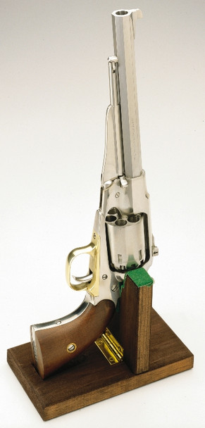 Traditions revolver loading stand with wooden base and felt-lined upright for 1851, 1860, and 1858 cap & ball revolvers Traditions revolver loading stand with wooden base and felt-lined upright for 1851, 1860, and 1858 cap & ball revolvers
