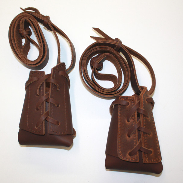 Universal Sling made of top-grain oil-tanned leather with lace-up boot and 1 1/4" carry strap, available in solid or two-tone by October Country