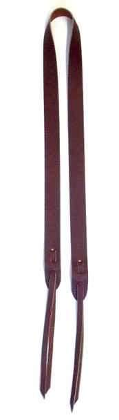 Deluxe Powder Horn Strap in oil-tanned leather with adjustable lace for single carry, by October Country Deluxe Powder Horn Strap in oil-tanned leather with adjustable lace for single carry, by October Country