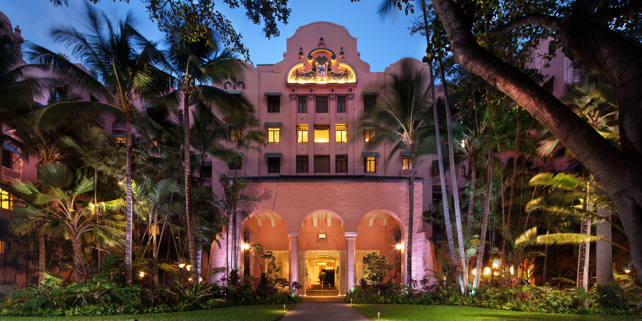 Front view of the Royal Hawaiian