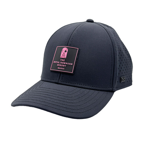 Melin Royal Hawaiian Black A-game Hydro Classic Adjustable Cap - angle view