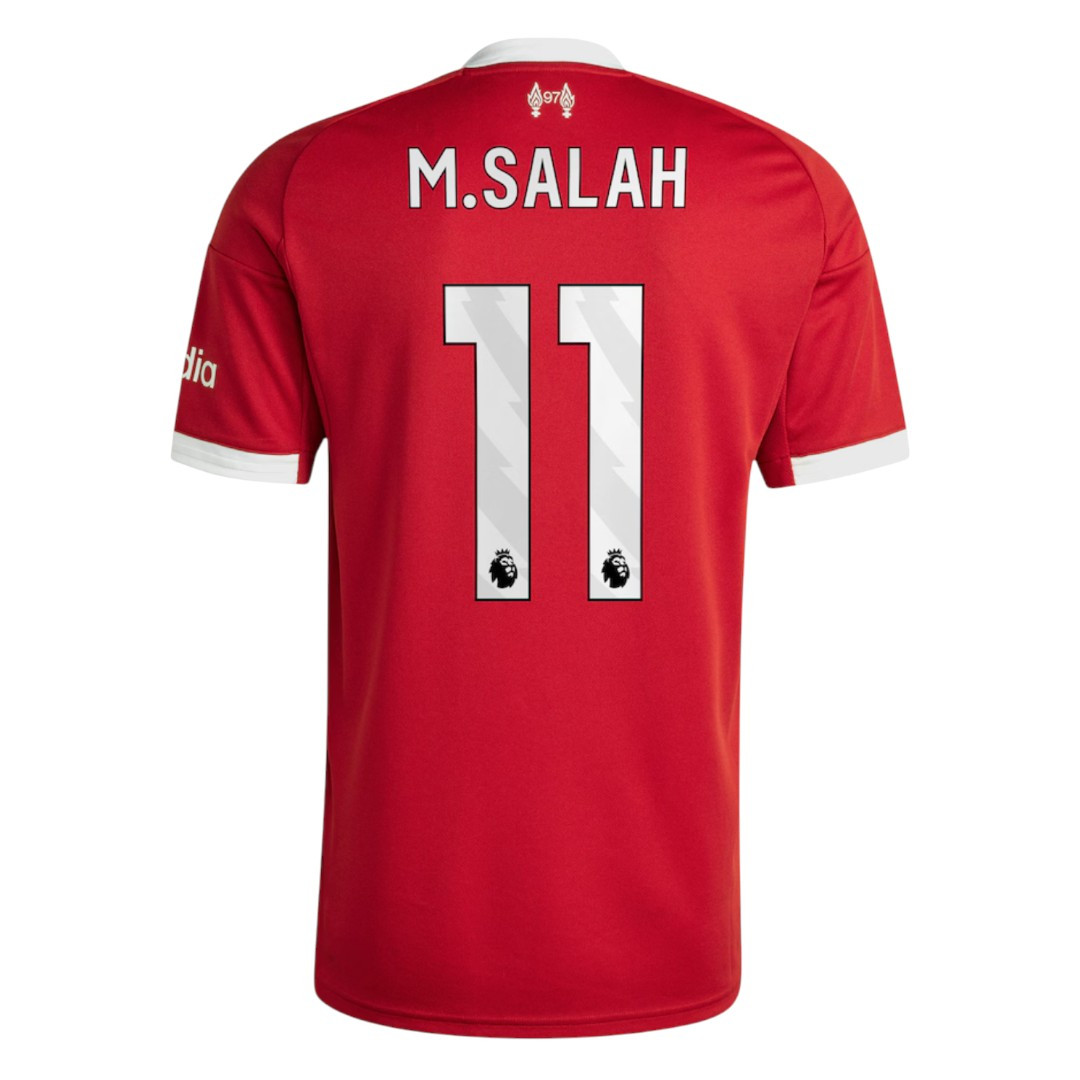 M. SALAH プレミアリーグシャツ 背番号11 M.SALAH #11 Liverpool 25/26 Stadium Men's Home Shirt - PL Font