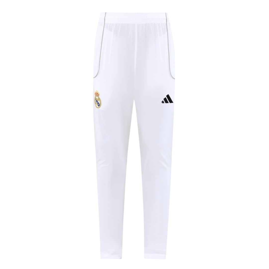Real Madrid 25/26 Men's White Long Zip Windbreaker - All Jerseys