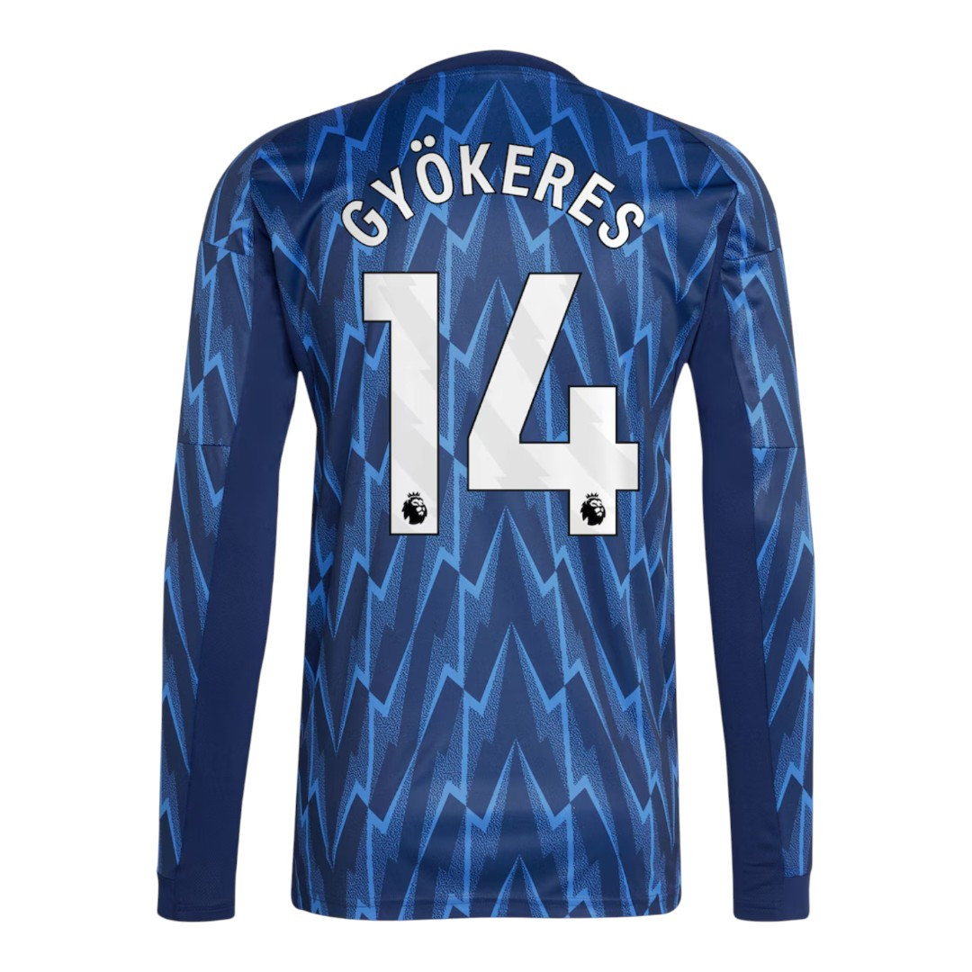 2025/26 アーセナル ホーム長袖 背番号14 ギョケレス Gyökeres GYÖKERES #14 Arsenal 25/26 Men's Away Long Sleeve Shirt - PL