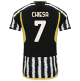CHIESA #7 Juventus 23/24 Authentic Men's Home Shirt