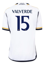 VALVERDE #15 Real Madrid 23/24 Kid's Home Shirt and Shorts