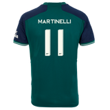 MARTINELLI #11 Arsenal 23/24 Stadium Men's Third Shirt - Arsenal Font