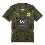 Borussia Dortmund 24/25 Kid's Olive Goalkeeper Shirt and Shorts