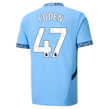 FODEN #47 Manchester City 24/25 Stadium Men's Home Shirt - PL Font