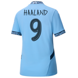 HAALAND #9 Manchester City 24/25 Women's Home Shirt - Man City Font