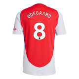ØDEGAARD #8 Arsenal 24/25 Authentic Men's Home Shirt - PL Font