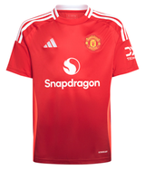 B.FERNANDES #8 Manchester United 24/25 Kid's Home Shirt and Shorts - Man United Font