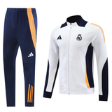 Real Madrid 24/25 Men's White-Navy Long Zip Jacket