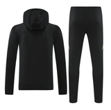 Real Madrid 24/25 Men's Black-Gold Hoodie Tracksuit