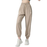 Alo Women's Beige High-Waisted Joggers