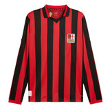 AC Milan Men's 125th Red & Black Anniversary Long Sleeve Shirt