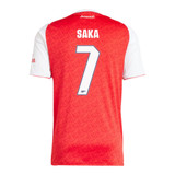 SAKA #7 Arsenal 25/26 Stadium Men's Home Shirt - Arsenal Font