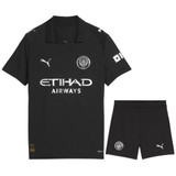 HAALAND #9 Manchester City 25/26 Kid's Away Mini-Kit - City Font