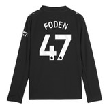 FODEN #47 Manchester City 25/26 Men's Away Long Sleeve Shirt - PL Font