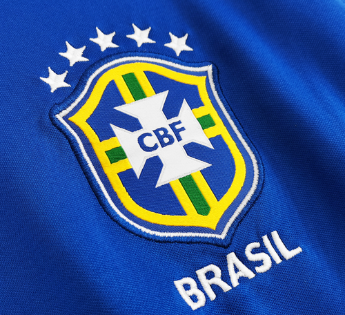 Brazil 20/21 Men's Blue Training Retro Shirt