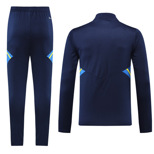 Boca Juniors 22/23 Men's Dark Blue Short Zip Tracksuit