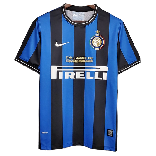 Inter Milan 09/10 Men's Home Retro Shirt UCL Edition