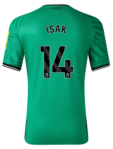 ISAK #14 Newcastle United 23/24 Kid's Away Shirt and Shorts - PL Font