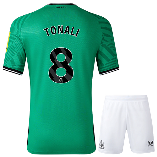 TONALI #8 Newcastle United 23/24 Kid's Away Shirt and Shorts - PL Font