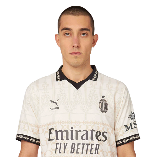 AC Milan X Pleasures 23/24 Authentic Men's Light Shirt