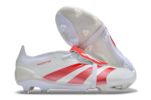 adidas Predator Elite FG Fold-Over Tongue - White/Red