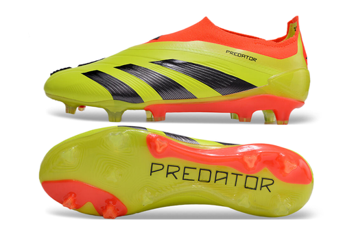 adidas Predator Elite FG Laceless - Yellow/Solar Red