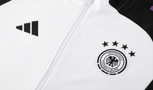 Germany 24/25 Men's White Long Zip Jacket