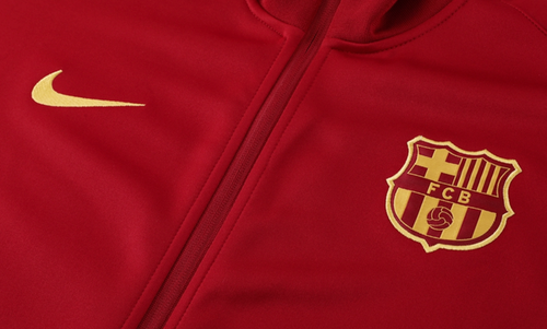 Barcelona 24/25 Men's Red Long Zip Jacket