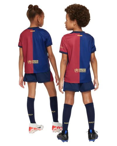 Barcelona 24/25 Kid's Home Shirt and Shorts