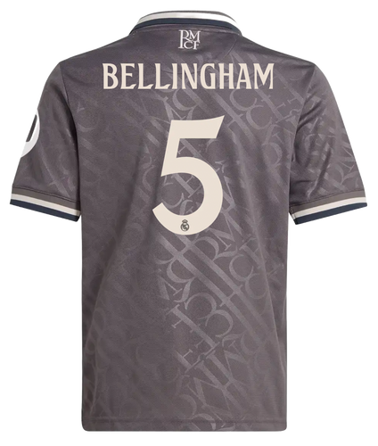 BELLINGHAM #5 Real Madrid 24/25 Kid's Third Shirt and Shorts