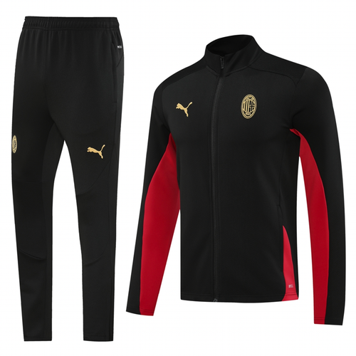 AC Milan 24/25 Men's Black Long Zip Jacket