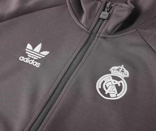Real Madrid 24/25 Men's Gray Long Zip Jacket
