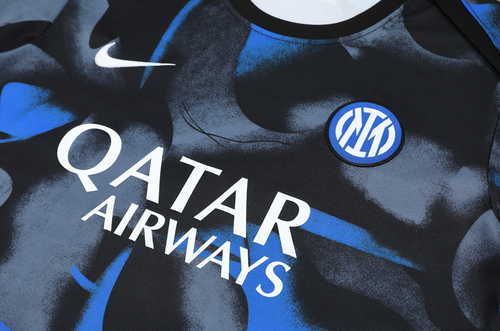 Inter Milan 24/25 Men's Black Pre-Match Shirt